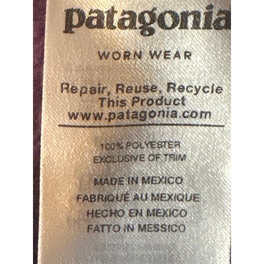 Burgundy Fleece Women's Patagonia Pullover Jacket Large - Picture 7 of 7